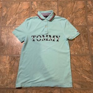 Tommy Hilfiger Spell Out Mens Polo Shirt